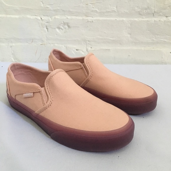 Vans Shoes - Vans Old Skool Slip On Pink Gum Sole Sneakers